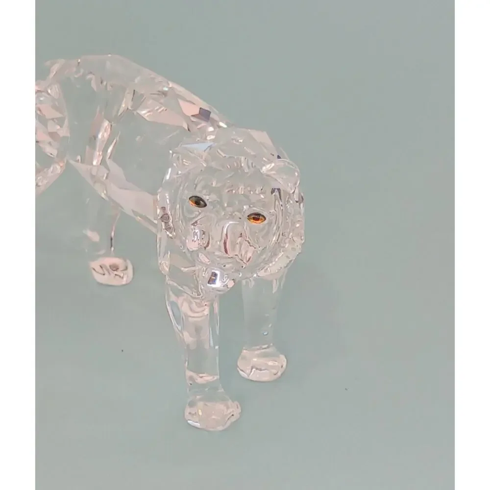 Swarovski Crystal Tiger Figurine 220470 Animal Statue Wildlife Display With Box